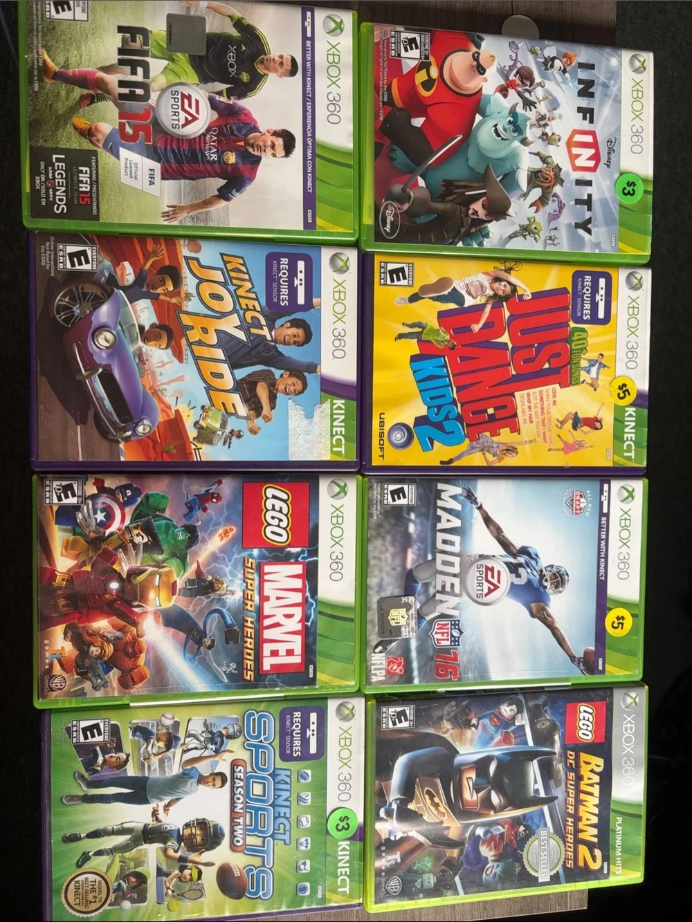 Game Lot - Assorted Green Cases ()